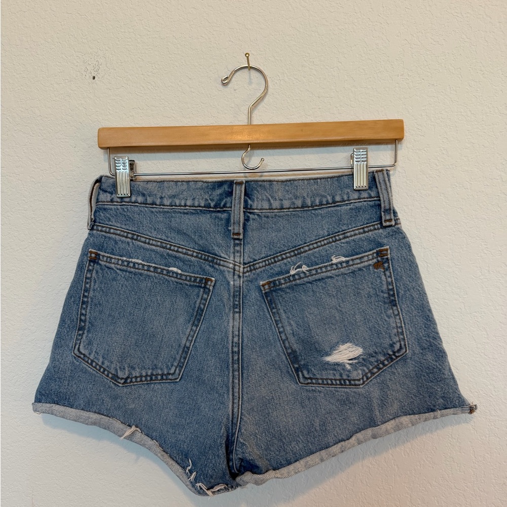 Madewell Jean Shorts Relaxed Denim Shorts Distressed size 24 - Picture 2 of 4